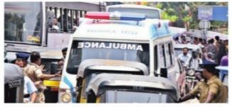 IOT device to make roads free for ambulance in busy traffic